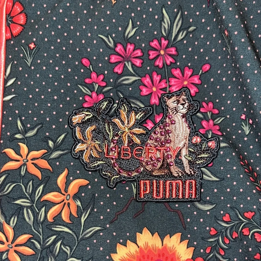 Puma liberty Women's Multicolor Floral Bomber Jacket windbreaker - Picture 3 of 5